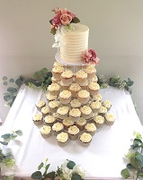 Wedding cupcakes & top tier angmering manor